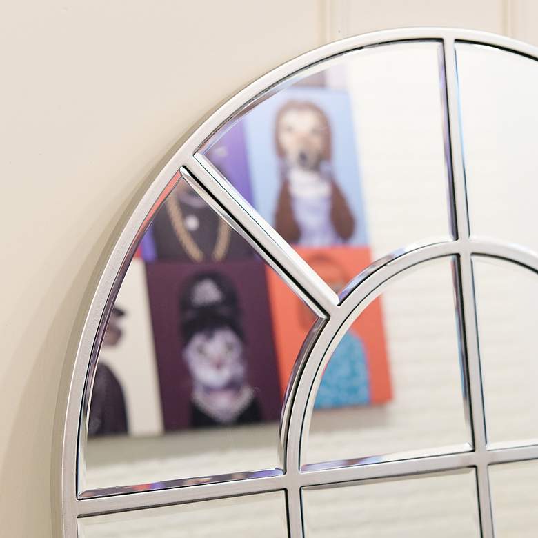 Image 5 Iman 30" x 44" Arch Window Pane Wall Mirror more views