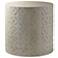 Imani Cement Drum Natural Concrete Indoor-Outdoor Modern Side Table