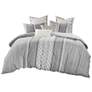 Thumbnail2 of Imani Gray King/Cal King 3-Piece Comforter Mini Set