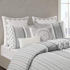 Image5 of Imani Gray King/Cal King 3-Piece Comforter Mini Set more views