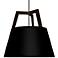 Imber 24"W Dark Walnut with Matte Black LED Pendant Light