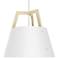 Imber 24"W White Washed Oak w/ Gloss White LED Pendant Light