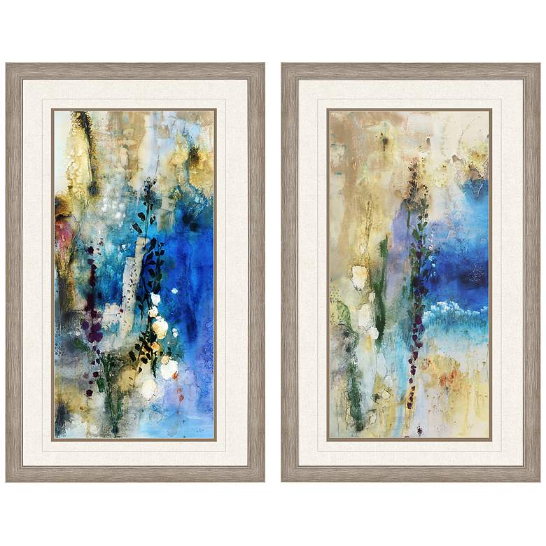 Image 3 Immerge 42" High 2-Piece Giclee Framed Wall Art Set