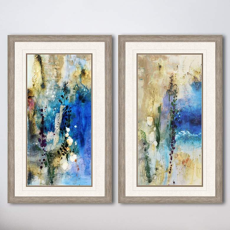 Image 2 Immerge 42 inch High 2-Piece Giclee Framed Wall Art Set