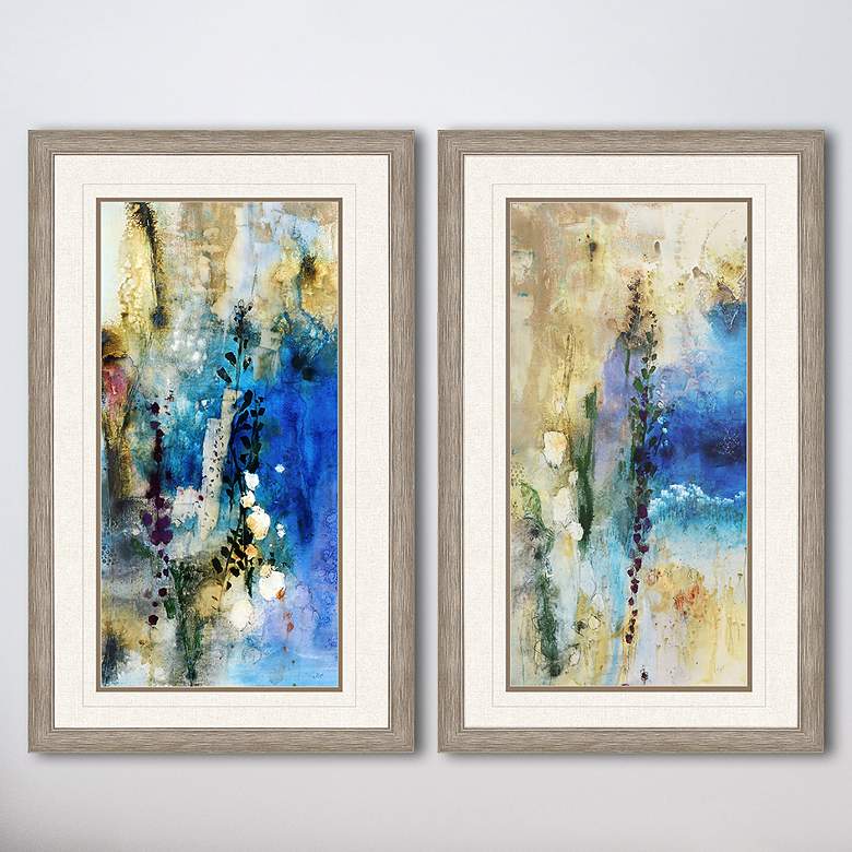 Image 2 Immerge 42" High 2-Piece Giclee Framed Wall Art Set