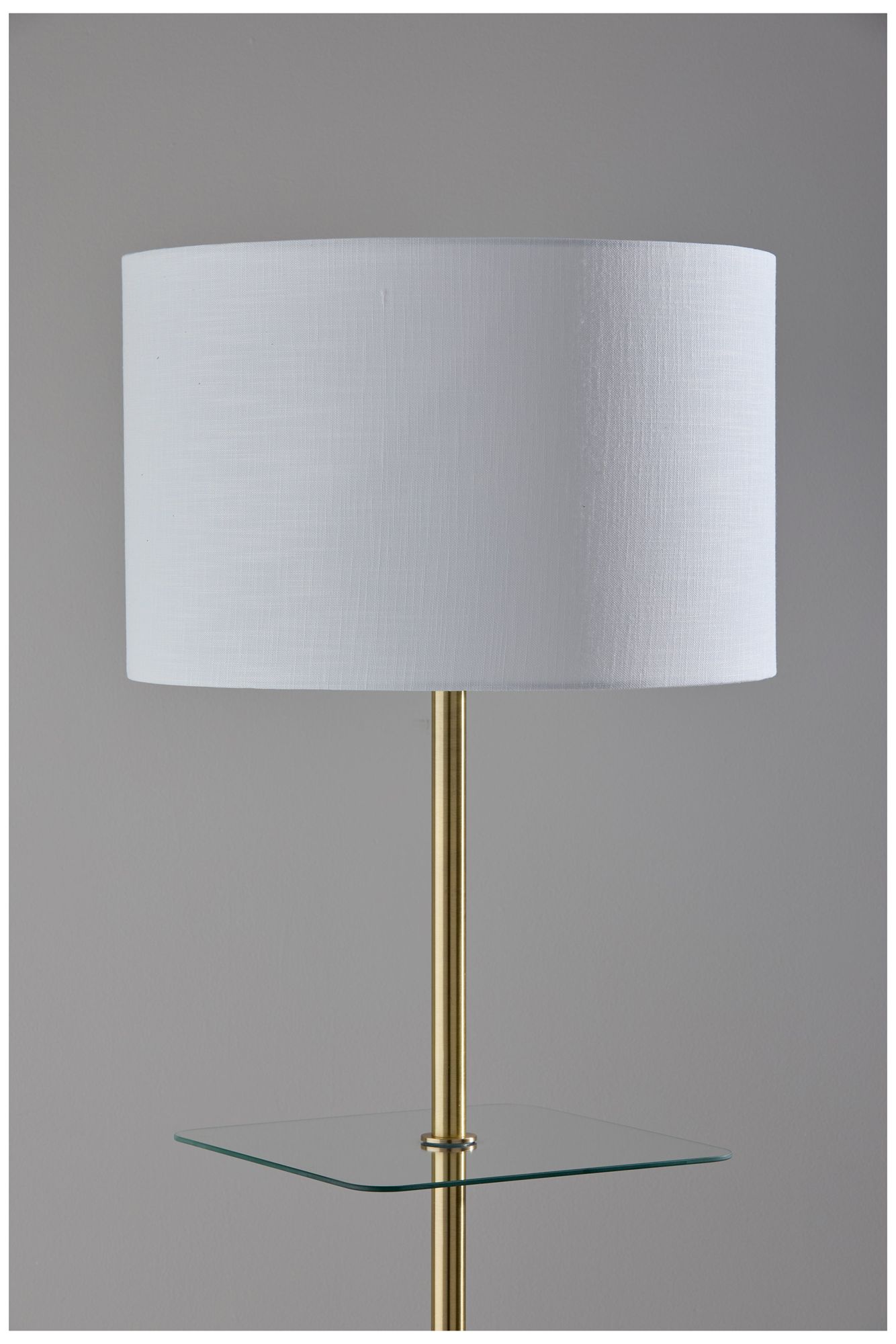 Image 7 Imogen Shelf Floor Lamp- Antique Brass more views