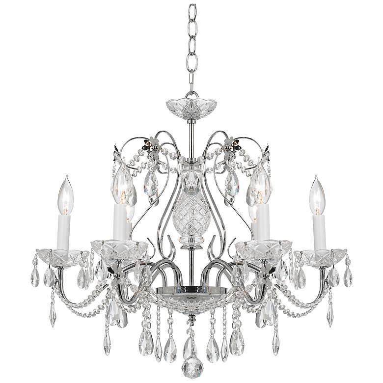 Image 3 Impact 24 inch Wide Silver Regal Crystal Chandelier