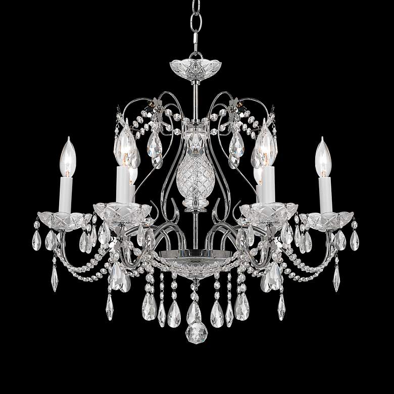 Image 2 Impact 24 inch Wide Silver Regal Crystal Chandelier