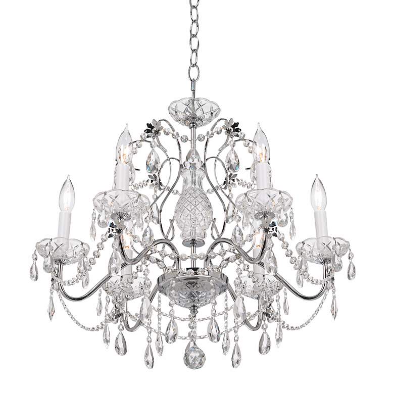Image 6 Impact 24" Wide Silver Regal Crystal Chandelier more views