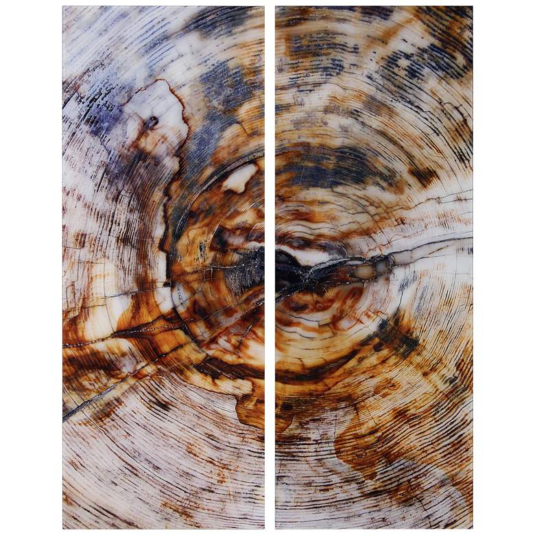 Image 3 Impact Abstract 63" High 2-Piece Tempered Glass Wall Art Set