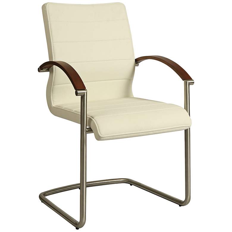 Image 1 Impacterra Akasha Ivory Faux Leather Side Chair