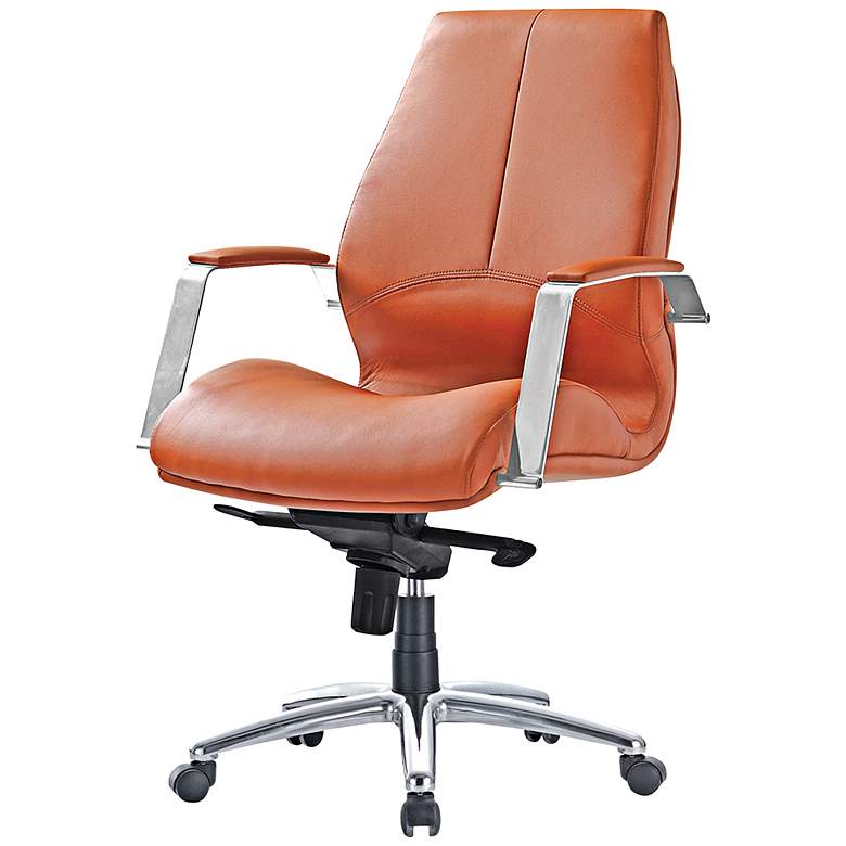 Image 1 Impacterra Andrew Brown Faux Leather Office Chair