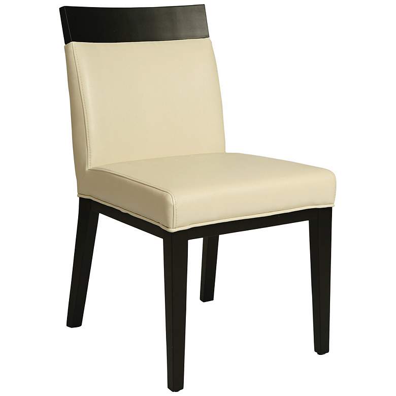 Image 1 Impacterra Elloise White Bonded Leather Side Chair