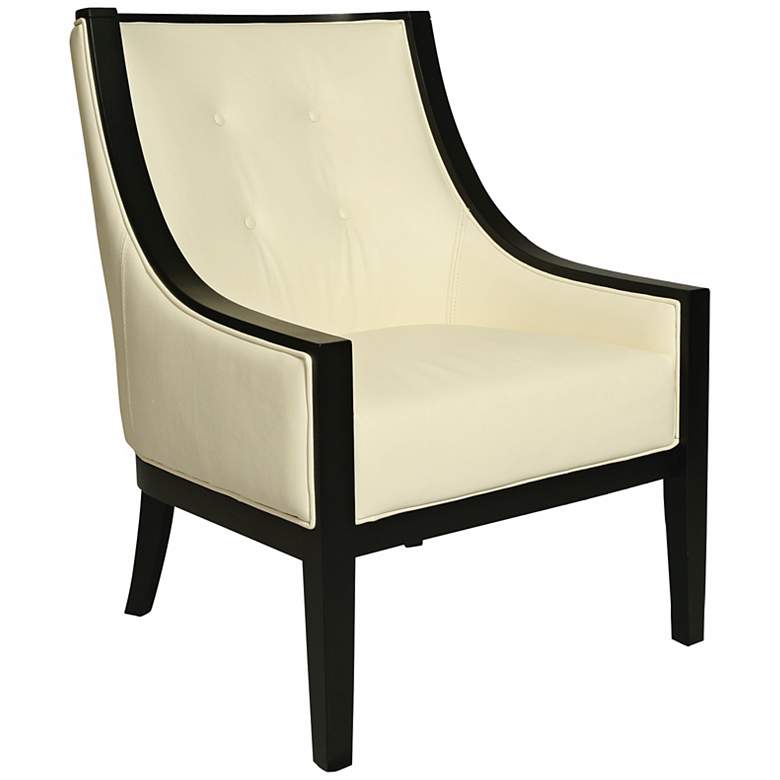 Image 1 Impacterra Eurowayne White Leather Club Chair