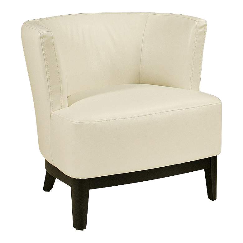 Image 1 Impacterra Evanville White Leather Club Chair
