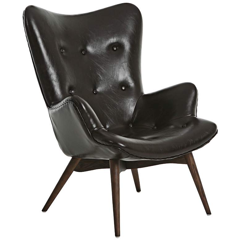 Image 1 Impacterra Gelsenkirchen Brown Faux Leather Club Chair