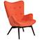 Impacterra Gelsenkirchen Orange Faux Leather Club Chair