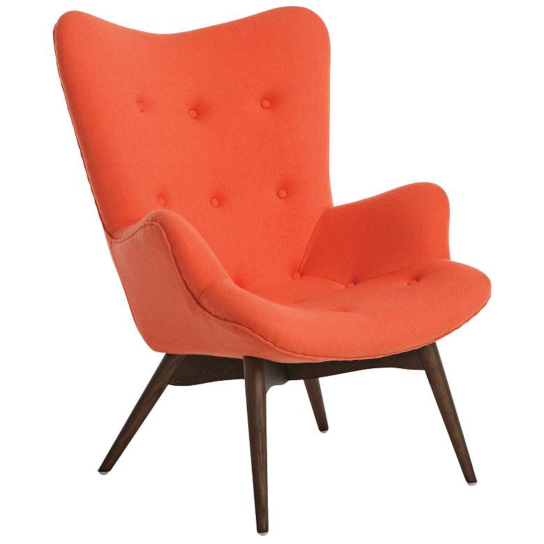 Image 1 Impacterra Gelsenkirchen Orange Faux Leather Club Chair