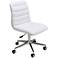 Impacterra Hawthorne Ivory Adjustable Armless Office Chair