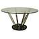 Impacterra Hudson Valley Black Marble Round Dining Table