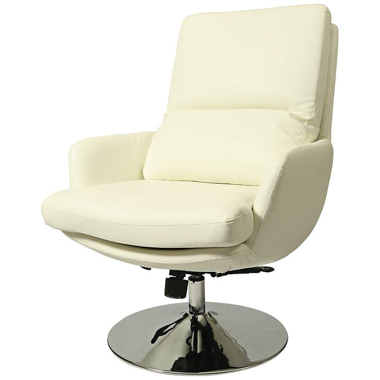 Image 1 Impacterra Pennywise Ivory Faux Leather Club Chair