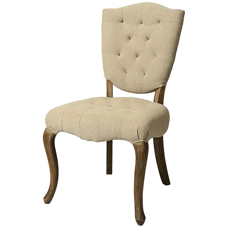 Image 1 Impacterra Philadelphia Cream Linen Side Chair