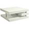 Impacterra Viceroy Glossy White and Chrome Coffee Table