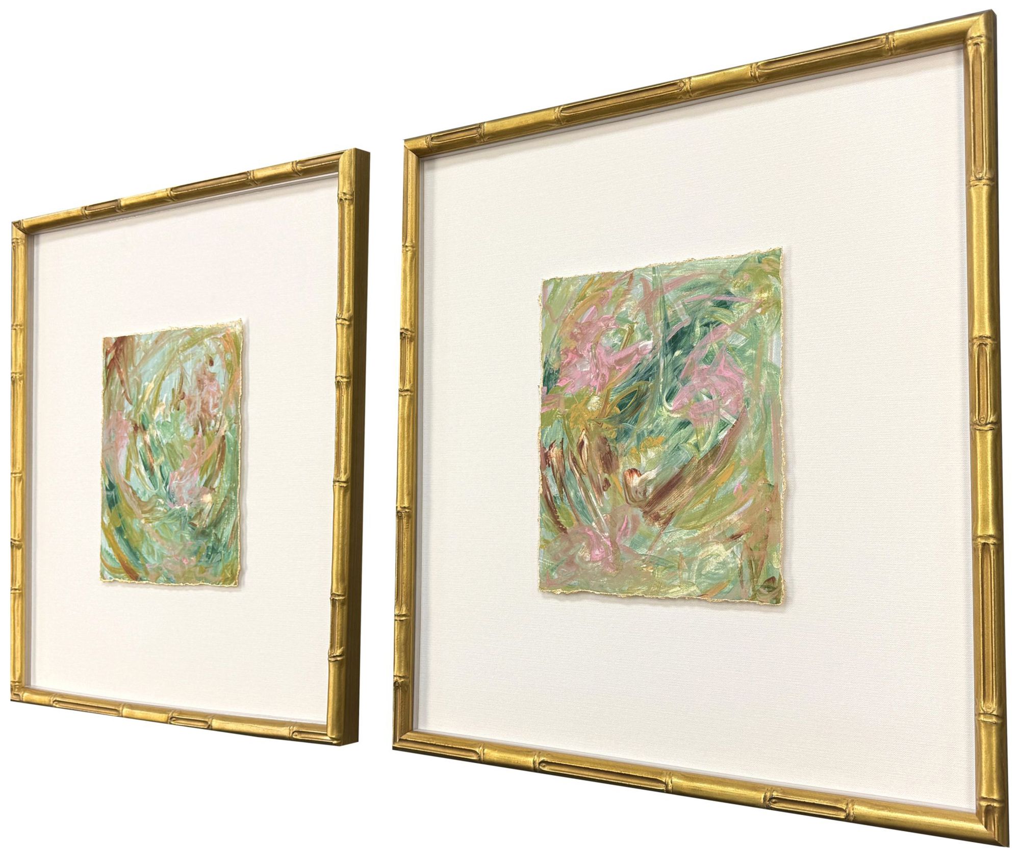 Image 2 Impasto 17"W x 19"H Framed Art - Set of 2 more views