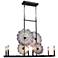 Impasto 36"W Tiffany Glass Kitchen Island Light Chandelier