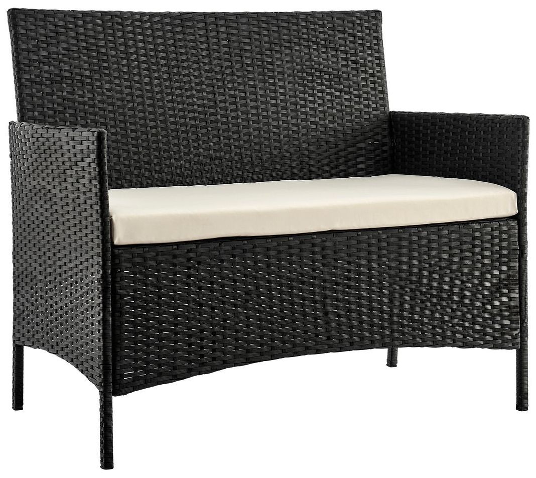 Image 4 Imperia Patio 4-Person Conversation Set with Coffee Table Cream Cushions more views
