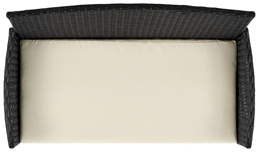 Imperia Patio 4-Person Conversation Set with Coffee Table Cream Cushions
