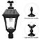 Imperial 22 1/2" High Black Solar LED Outdoor Post Light