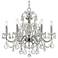 Imperial 26"W Polished Chrome 6-Light Crystal Chandelier 