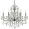 Imperial 26"W Polished Chrome 6-Light Crystal Chandelier
