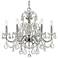 Imperial 26"W Polished Chrome 6-Light Crystal Chandelier 