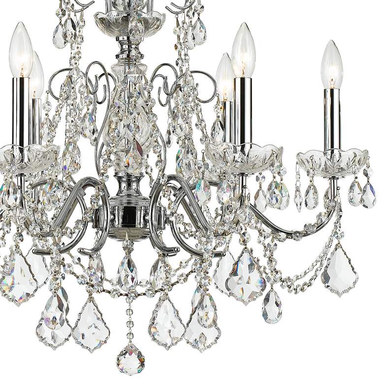 Image 2 Imperial 26"W Polished Chrome 6-Light Crystal Chandelier  more views