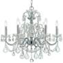 3_Imperial 26"W Polished Chrome 6-Light Crystal Chandelier more views