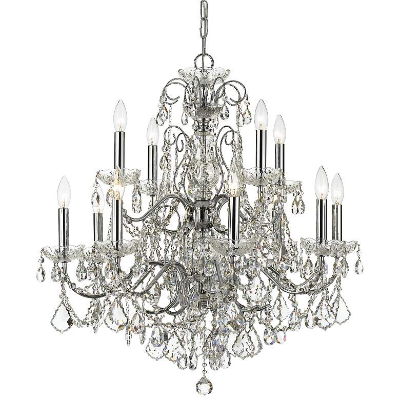 Image 2 Imperial 29 1/2 inch Wide Polished Chrome 12-Light Chandelier