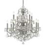 Imperial 29 1/2" Wide Polished Chrome 12-Light Chandelier