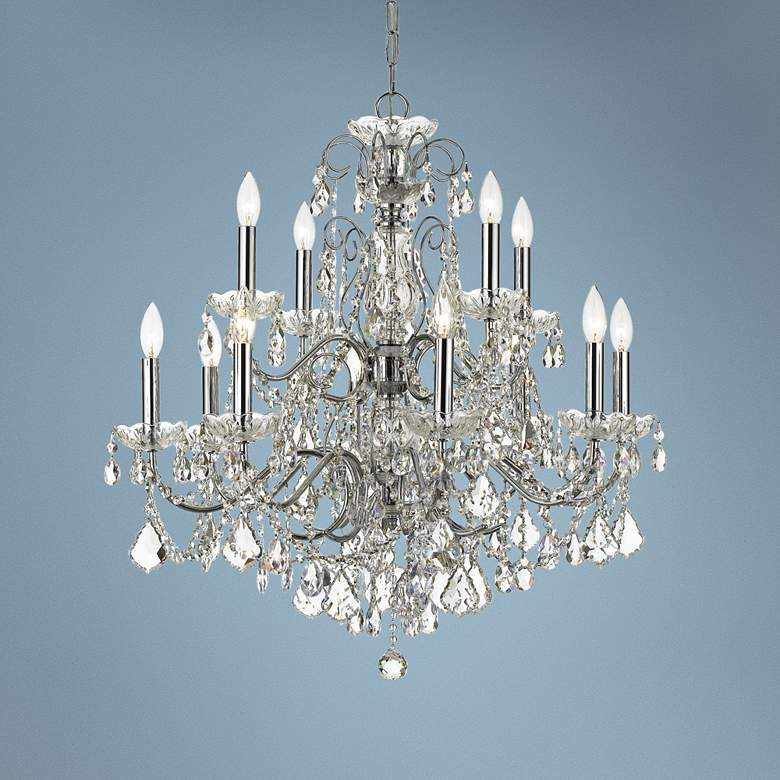 Image 1 Imperial 29 1/2 inch Wide Polished Chrome 12-Light Chandelier