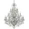 Imperial 36 1/2"W 26-Light Chrome and Crystal Chandelier