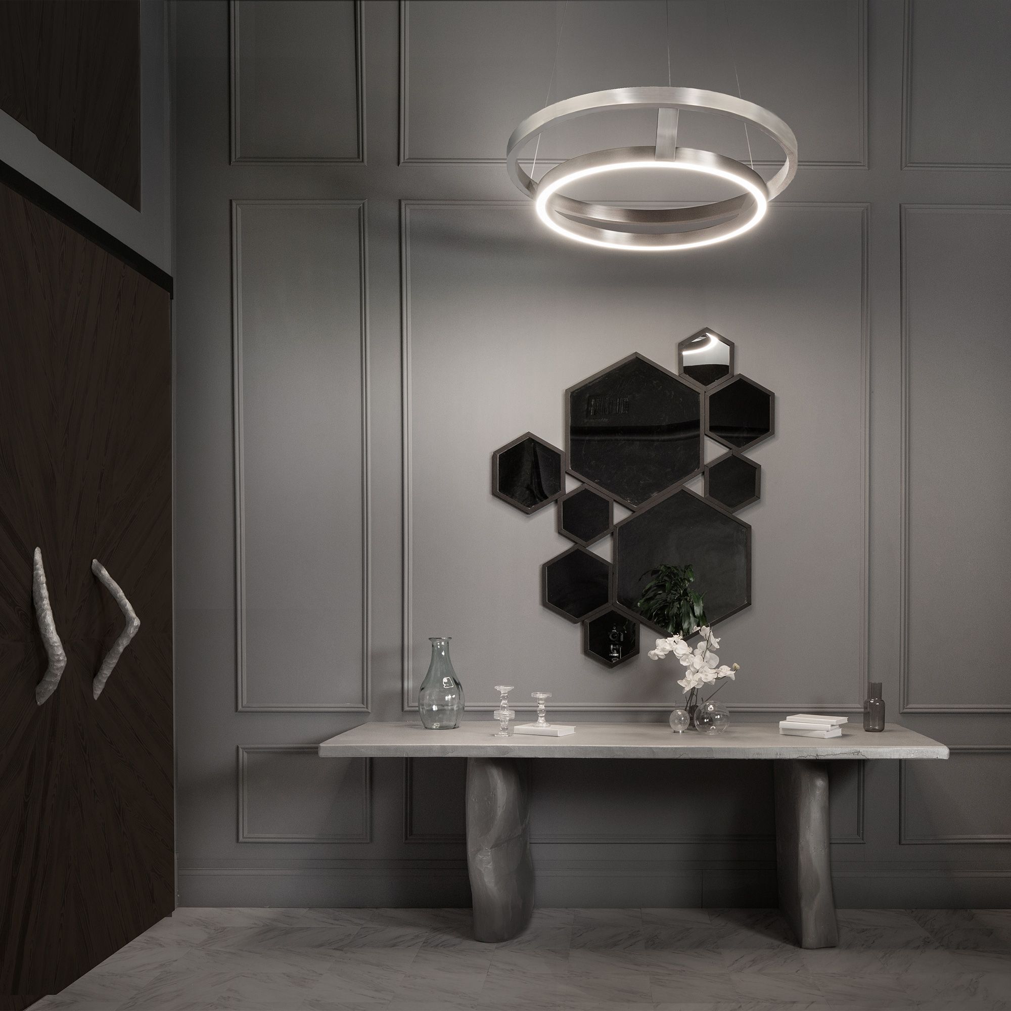 Imperial 42" Brushed Nickel Pendant
