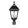 Imperial Bulb 24 1/4"H Black LED 3-Light Outdoor Post Light