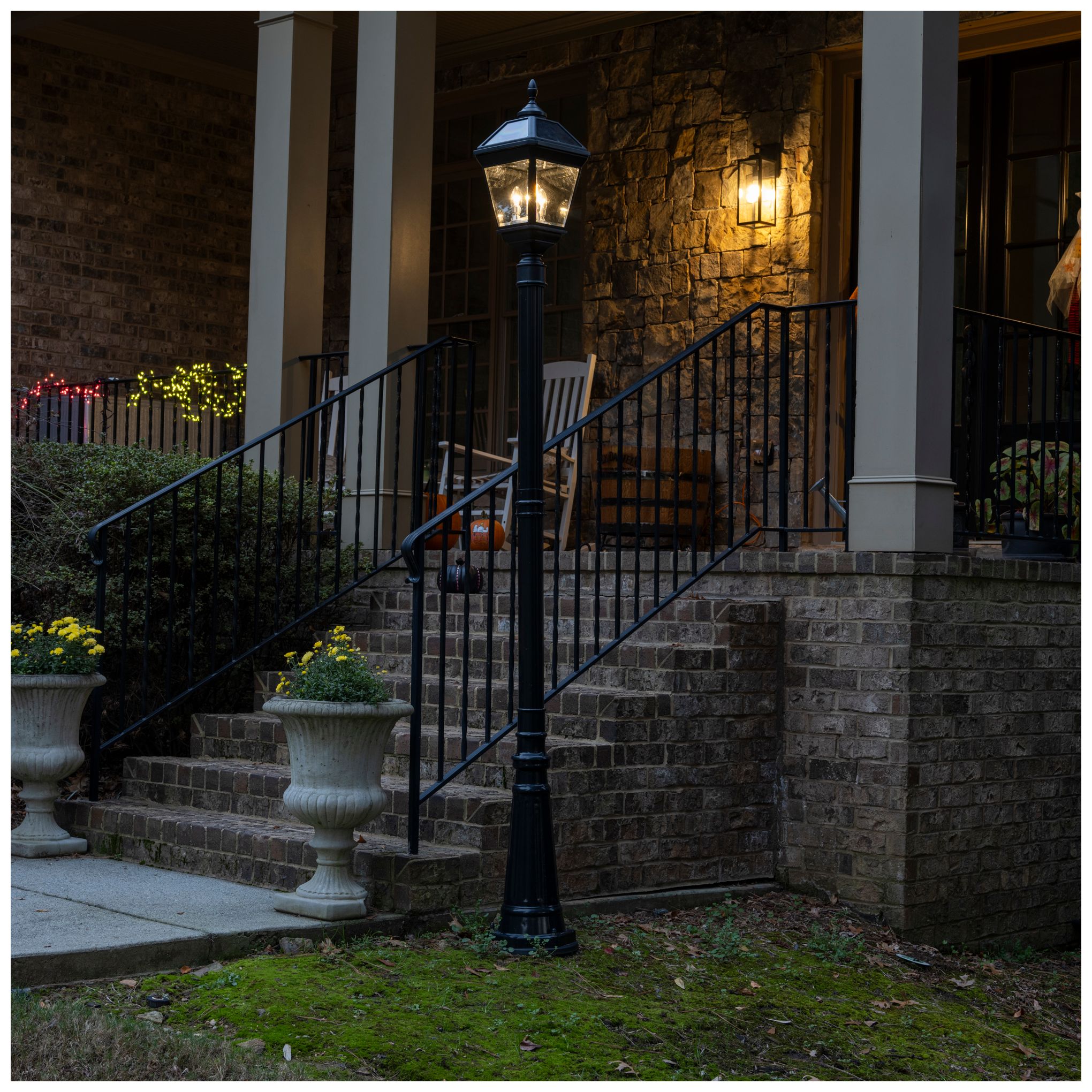 Image 3 Imperial Bulb 24 1/4"H Black LED 3-Light Outdoor Post Light more views