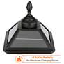 Imperial Bulb 24 1/4"H Black LED 3-Light Outdoor Post Light