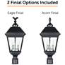Imperial Bulb 24 1/4"H Black LED 3-Light Outdoor Post Light