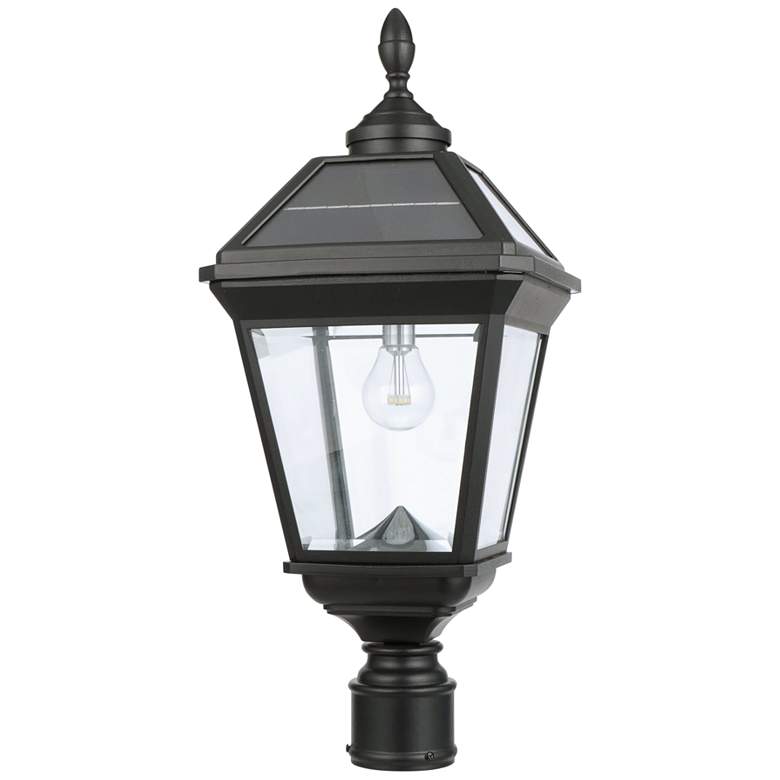 Image 3 Imperial Bulb 24 1/4"H Black Solar LED Outdoor Post Light
