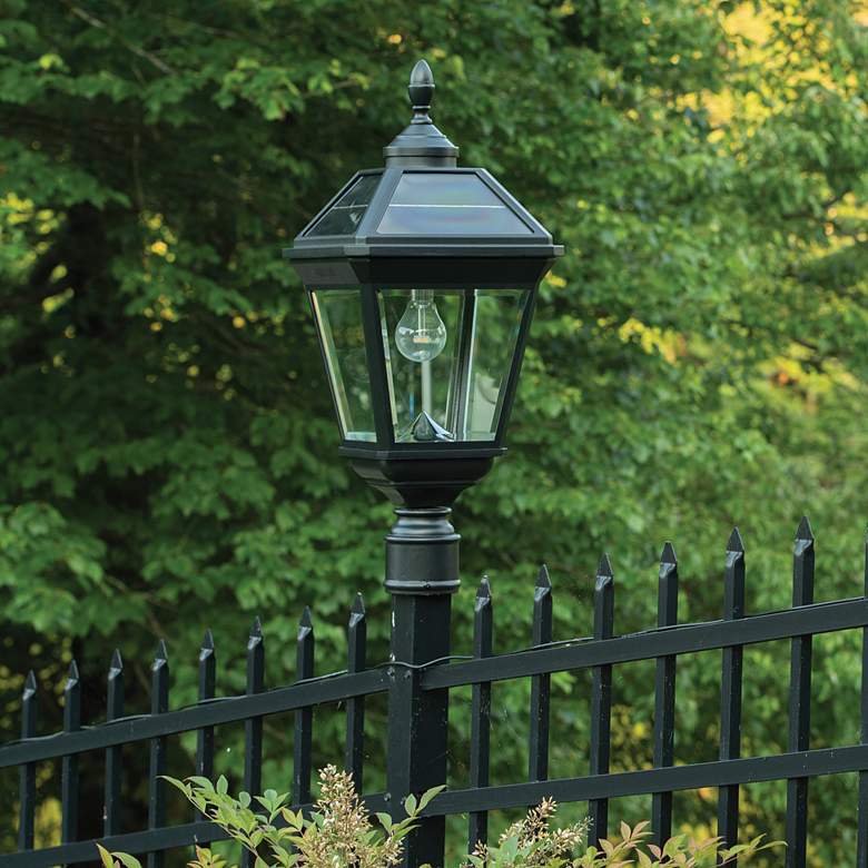 Image 5 Imperial Bulb 24 1/4"H Black Solar LED Outdoor Post Light more views