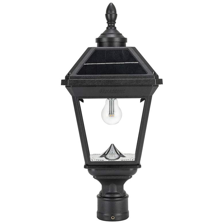 Image 3 Imperial Bulb II 25 3/4"H Black LED Outdoor Solar Post Light more views