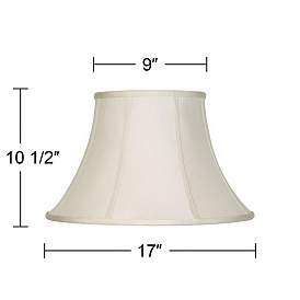 Image5 of Imperial Collection Creme Bell Lamp Shade 9x17x11 (Spider) more views